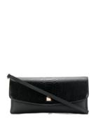 Hogl Croc Embossed Clutch Bag - Black