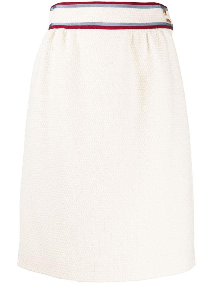 Gucci High-waist Knitted Skirt - White