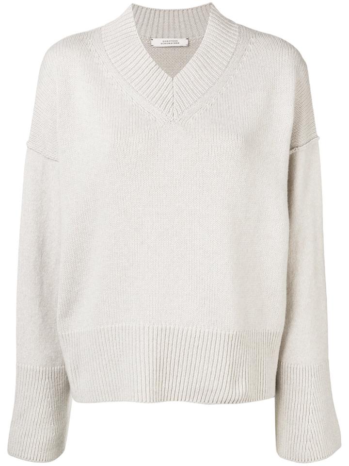 Dorothee Schumacher V-neck Jumper - White