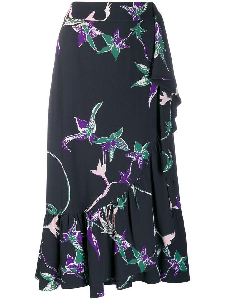 La Doublej X Mantero Flounce Skirt - Black