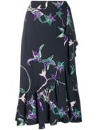 La Doublej X Mantero Flounce Skirt - Black