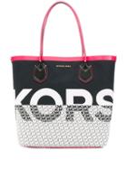 Michael Michael Kors Logo Print Shopper Tote - Black