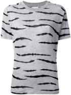 Zoe Karssen Tiger Print T-shirt, Women's, Size: Xs, Grey, Lyocell/spandex/elastane