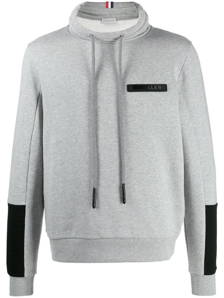 Moncler Stand Collar Hoodie - Grey