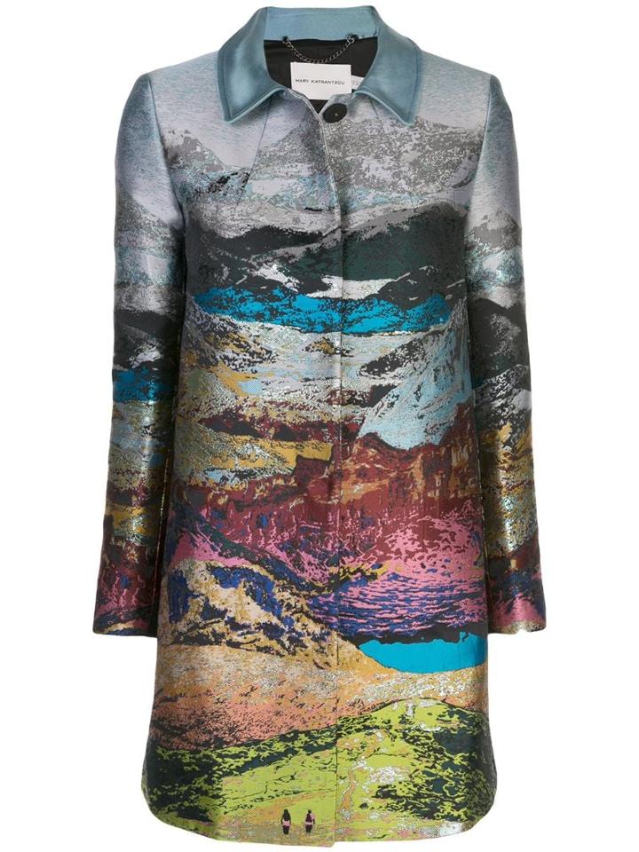 Mary Katrantzou Stephania Coat - Blue
