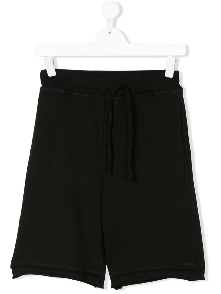 Paolo Pecora Kids Teen Track Shorts - Black
