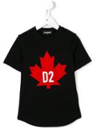 Dsquared2 Kids Logo Print T-shirt, Boy's, Size: 6 Yrs, Black
