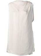 Rick Owens Cape-effect Shift Dress - Neutrals