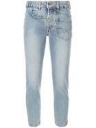 Filles A Papa Deconstructed Skinny Jeans - Blue