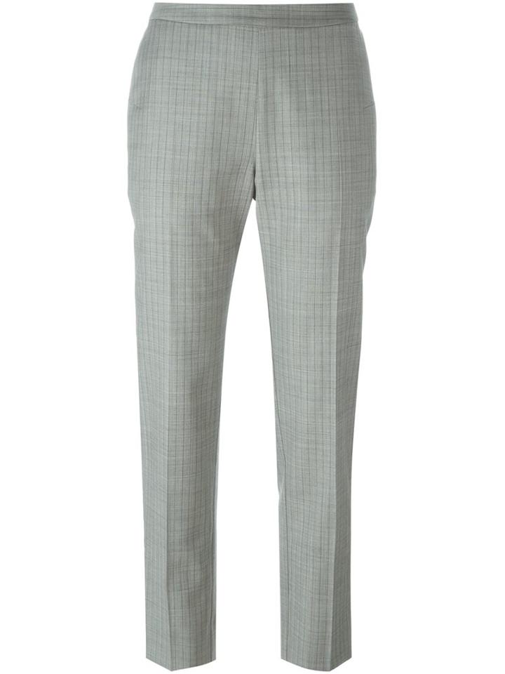 Maison Margiela Herringbone Trousers, Women's, Size: 46, Grey, Cotton/virgin Wool