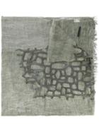 Embroidered Scarf - Women - Leather/modal - One Size, Green, Leather/modal, Cutuli Cult