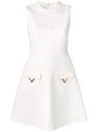 Valentino V Hardware Dress - Neutrals