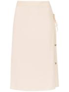 Nk Midi Lace Up Skirt - Neutrals