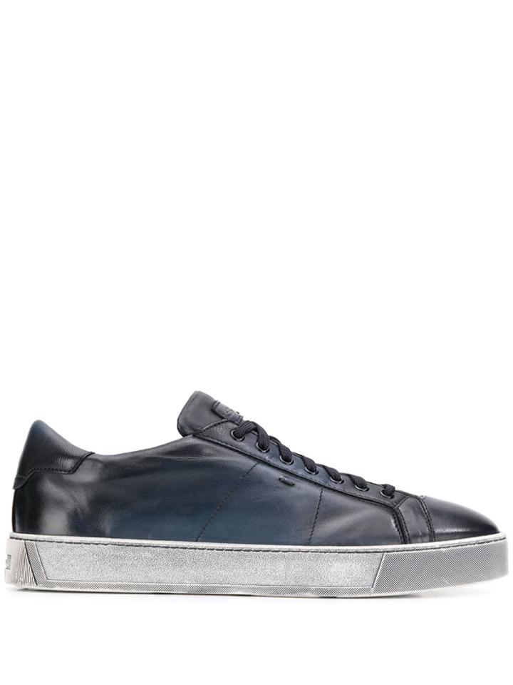 Santoni Ombré-effect Low-top Sneakers - Blue