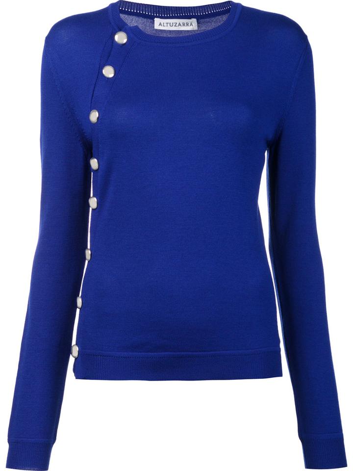 Altuzarra Buttons Detailing Jumper, Women's, Size: Xs, Blue, Merino