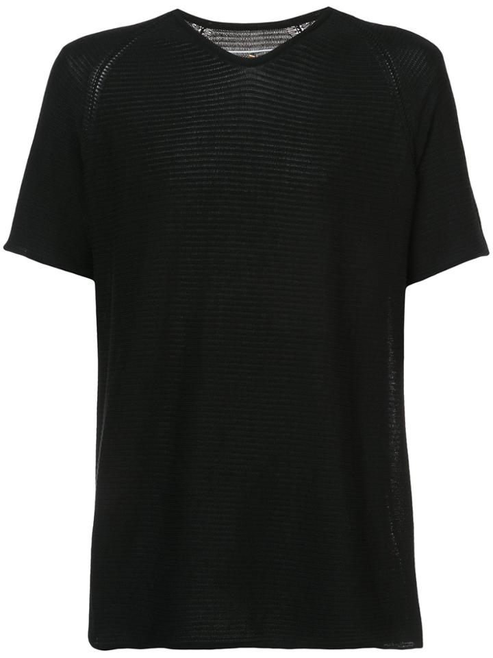 Label Under Construction Short Sleeved T-shirt - Black