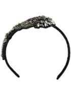 No21 Embellished Headband, Women's, Black, Glass