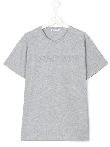 Dondup Kids Embossed Logo T-shirt - Grey