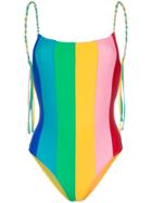 Paper London Backless Rainbow Swimsuit - Multicoloured