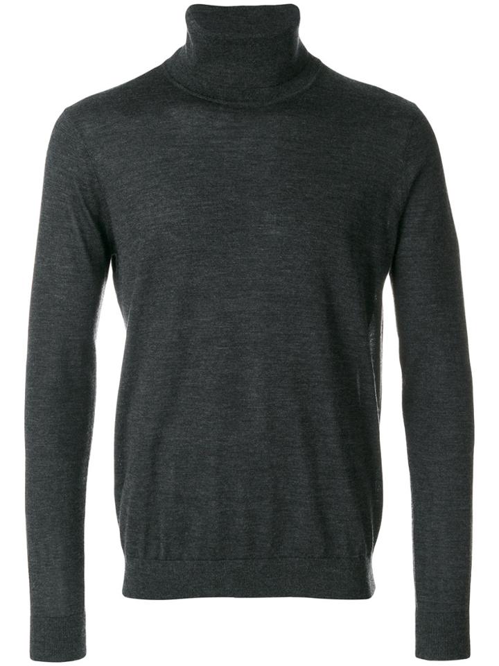 Pringle Of Scotland Fine Knit Roll Neck Jumper - Grey