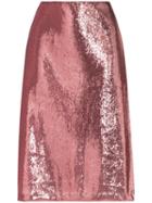 Hvn Wiona Sequin-embellished Skirt - Pink