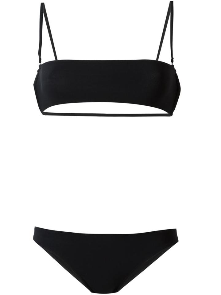 Ack Bandeau Bikini, Women's, Size: Small, Black, Polyamide/spandex/elastane
