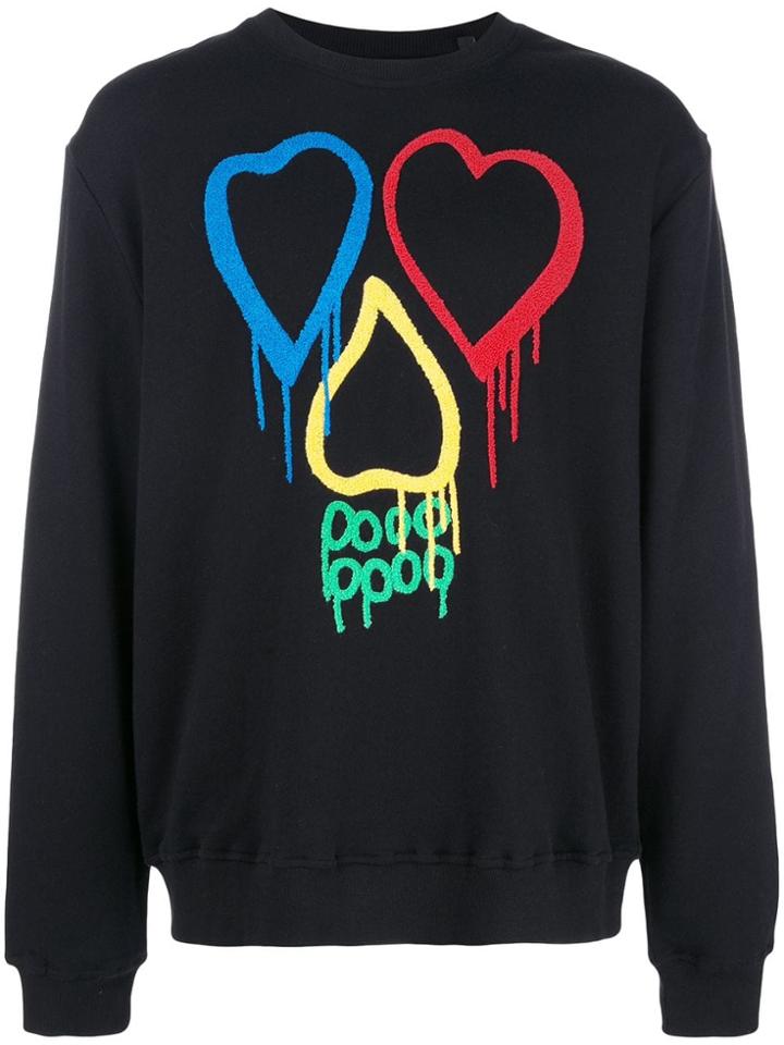 Haculla Rainbow Love Sweatshirt - Black
