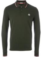 Moncler Long Sleeve Logo Polo Shirt