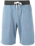 Maison Kitsuné - Tie-waist Track Shorts - Men - Cotton - M, Blue, Cotton