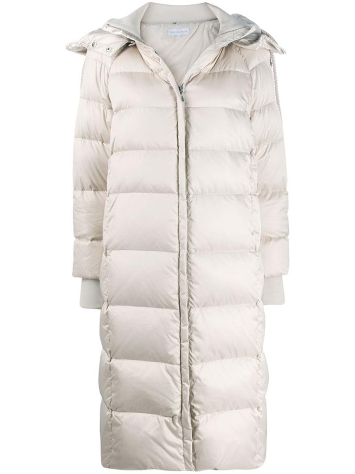 Patrizia Pepe Padded Zip-up Coat - Neutrals