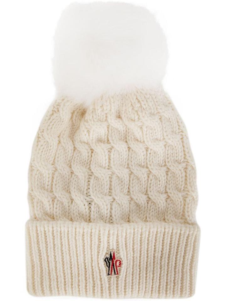Moncler Grenoble Pom Pom Beanie - White