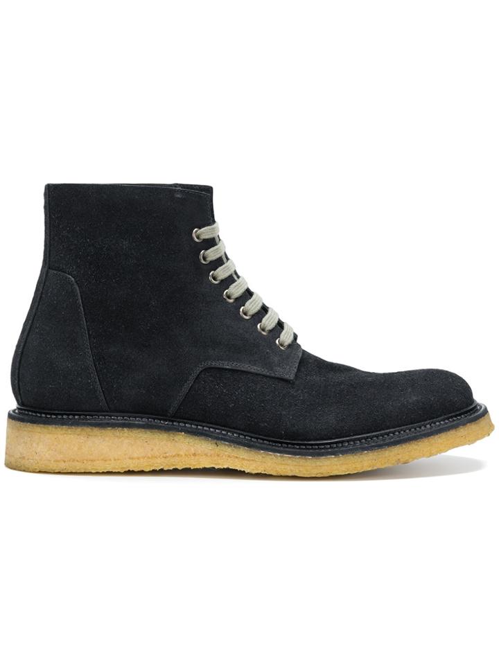 Rick Owens Lace-up Boots - Blue