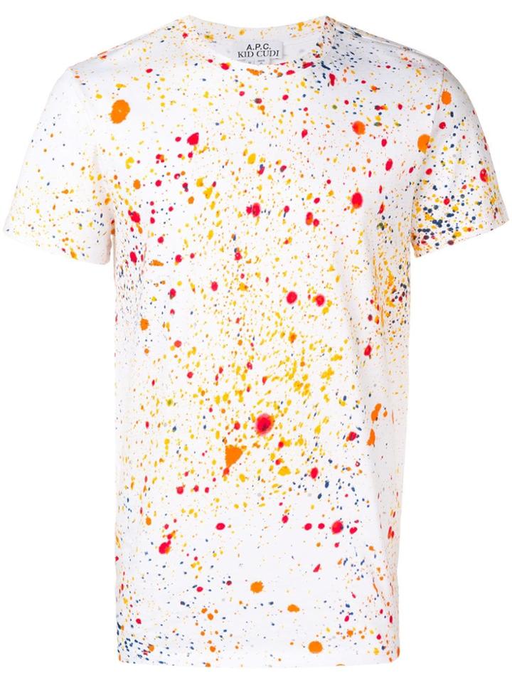 A.p.c. Paint Splatter Print T-shirt - White