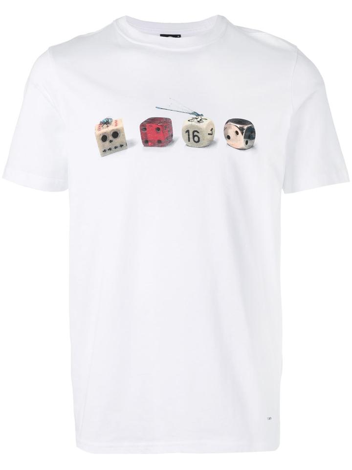 Ps By Paul Smith - Dice Print T-shirt - Men - Cotton - M, White, Cotton