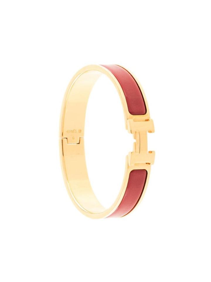 Hermès Pre-owned H Logo Clic Clac Bangle - Black