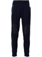 Neil Barrett Neoprene Trackpants, Men's, Size: Large, Blue, Cotton/spandex/elastane/viscose/polyurethane