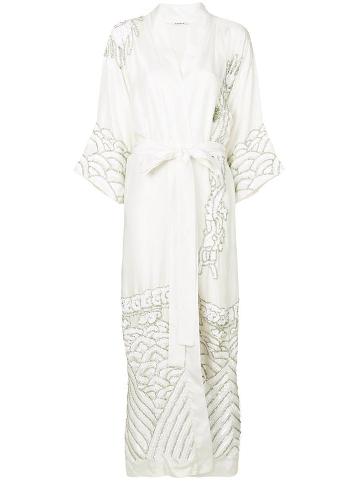 P.a.r.o.s.h. Gomodo Embellished Kimono - White