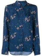 Kenzo Floral Loose Shirt - Blue