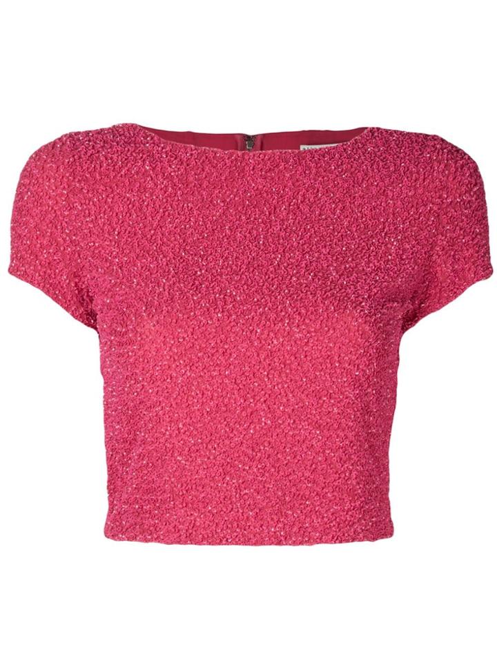 Alice+olivia Cropped Top - Pink & Purple