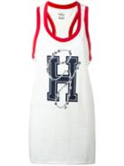 Tommy Hilfiger Oversized Logo Vest, Women's, Size: Small, White, Cotton