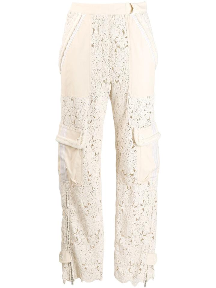 Jonathan Simkhai Lace Trousers - Neutrals