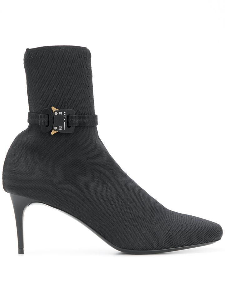 Alyx Round Toe Ankle Boots - Black