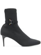 Alyx Round Toe Ankle Boots - Black