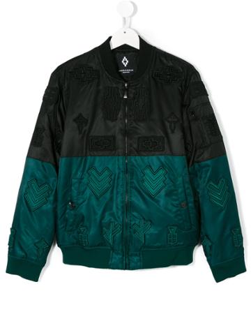 Marcelo Burlon County Of Milan Kids Embroidered Patch Bomber Jacket -
