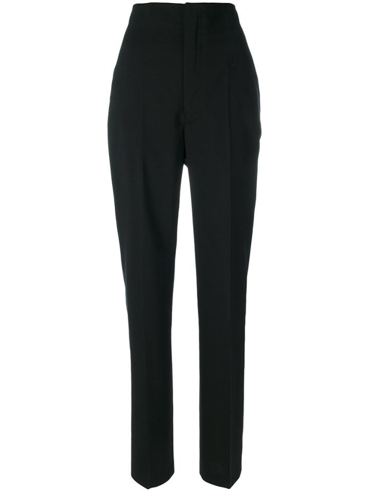 Rick Owens High Waisted Tailored Trousers - Black