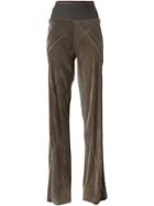 Rick Owens Straight Leg Trousers, Women's, Size: 40, Grey, Viscose/silk/cotton/polyamide