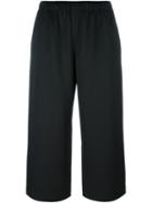 Comme Des Garçons Comme Des Garçons Cropped Trousers, Women's, Size: Xs, Black, Polyester/wool