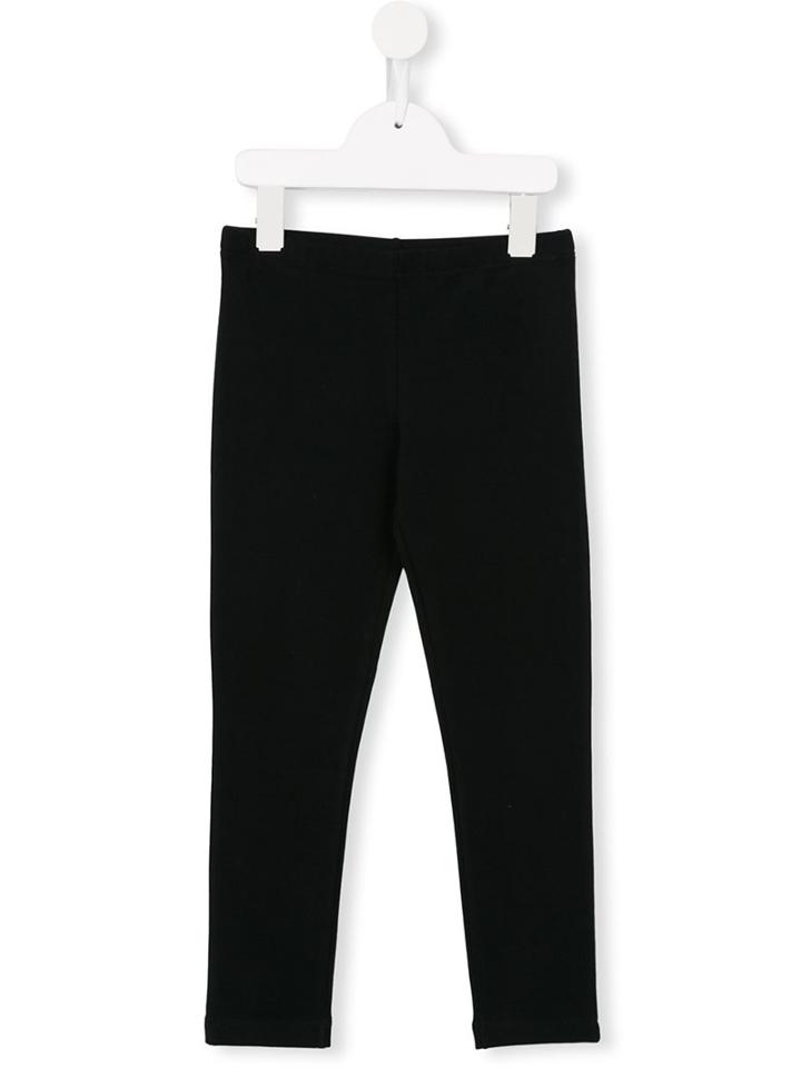 Dolce & Gabbana Kids Slim Fit Leggings, Girl's, Size: 12 Yrs, Black
