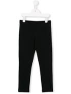 Dolce & Gabbana Kids Slim Fit Leggings, Girl's, Size: 12 Yrs, Black