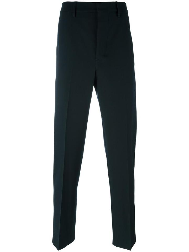 Lemaire Classic Suit Trousers, Men's, Size: 46, Blue, Wool/cotton/viscose